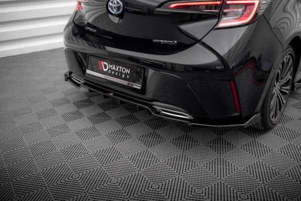 MAXTON DESIGN - Spoiler pod zadný nárazník TOYOTA COROLLA HATCHBACK MK12, Čierny lesk – Obrázok 4