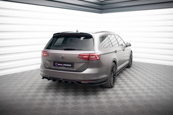 MAXTON DESIGN - Spoiler pod zadný nárazník VOLKSWAGEN PASSAT R-LINE B8, Čierny lesk – Obrázok 3
