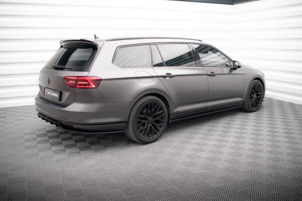 MAXTON DESIGN - Spoiler pod zadný nárazník VOLKSWAGEN PASSAT R-LINE B8, Čierny lesk – Obrázok 4