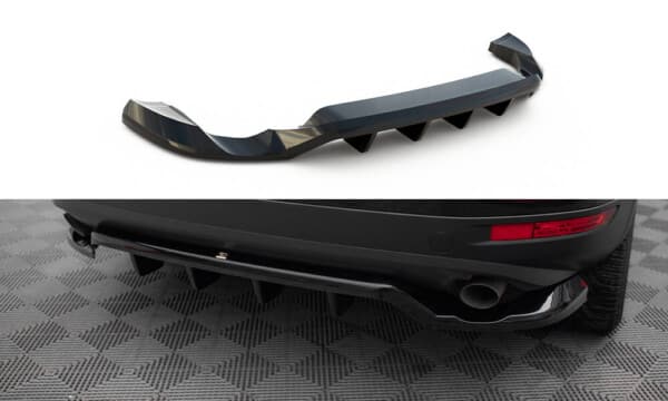 MAXTON DESIGN -Spoiler pod zadný nárazník ,VOLKSWAGEN TOUAREG MK2, Čierny lesk