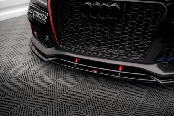 MAXTON DESIGN - Spoiler pod predný nárazník AUDI A7 RS7 LOOK C7, Čierny lesk – Obrázok 3