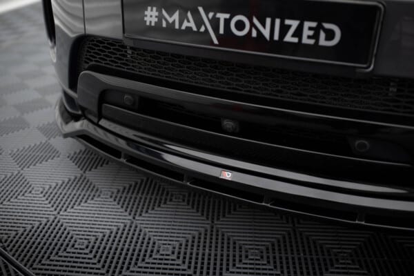MAXTON DESIGN - Spoiler pod predný nárazník, LAND ROVER RANGE ROVER EVOQUE HSE DYNAMIC MK1 FACELIFT, Čierny lesk – Obrázok 4