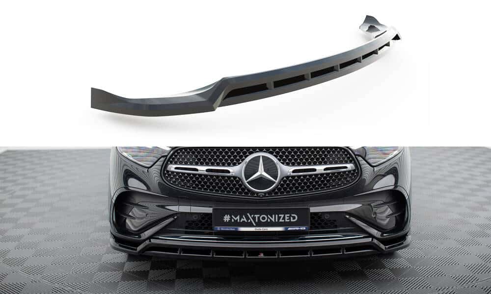 MAXTON DESIGN - Spoiler pod predný nárazník MERCEDES-BENZ GLC AMG-LINE X254, Čierny lesk