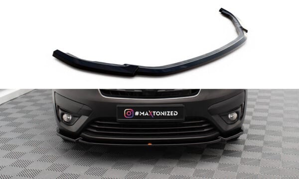 MAXTON DESIGN - Spoiler pod predný nárazník RENAULT EXPRESS MK2,Čierny lesk