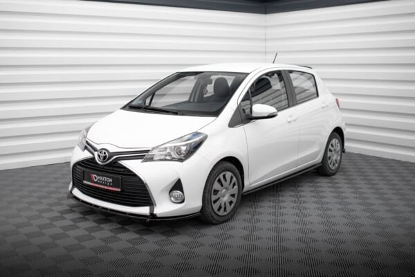 MAXTON DESIGN - Spoiler pod predný nárazník TOYOTA YARIS MK3 FACELIFT, Čierny lesk – Obrázok 3