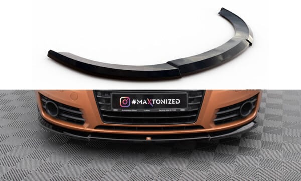 MAXTON DESIGN - Spoiler pod predný nárazník V.1, AUDI A7 C7, Čierny lesk