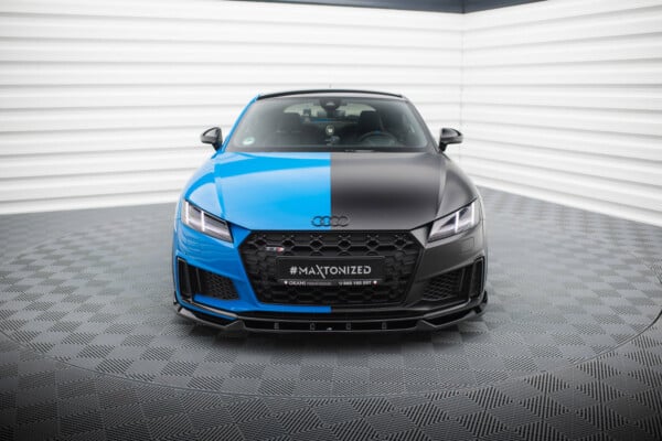 MAXTON DESIGN - Spoiler pod predný nárazník V.1 , AUDI TT S 8S FACELIFT, Čierny lesk – Obrázok 2