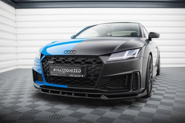 MAXTON DESIGN - Spoiler pod predný nárazník V.1 , AUDI TT S 8S FACELIFT, Čierny lesk – Obrázok 3