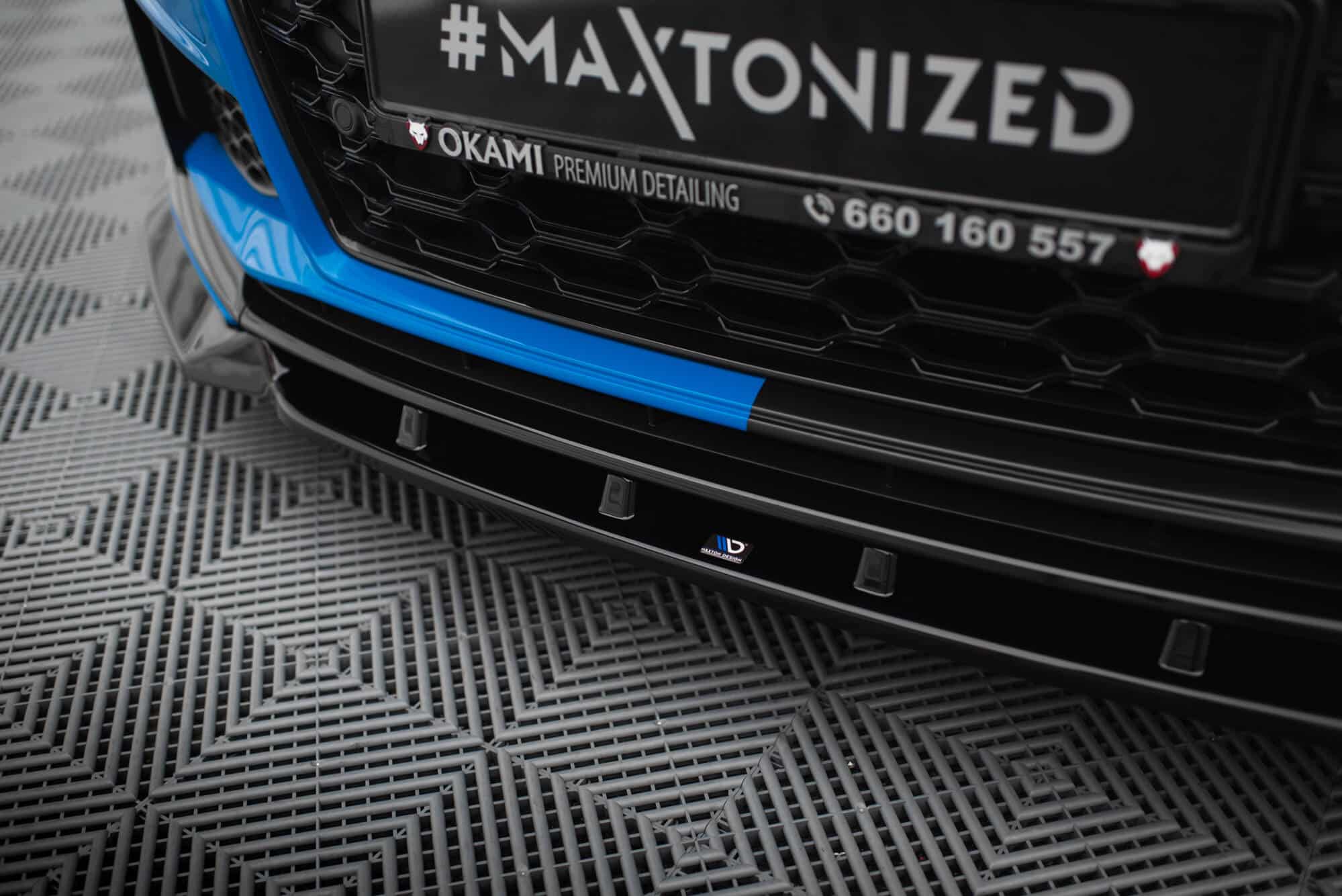 MAXTON DESIGN - Spoiler pod predný nárazník V.1 , AUDI TT S 8S FACELIFT, Čierny lesk – Obrázok 4