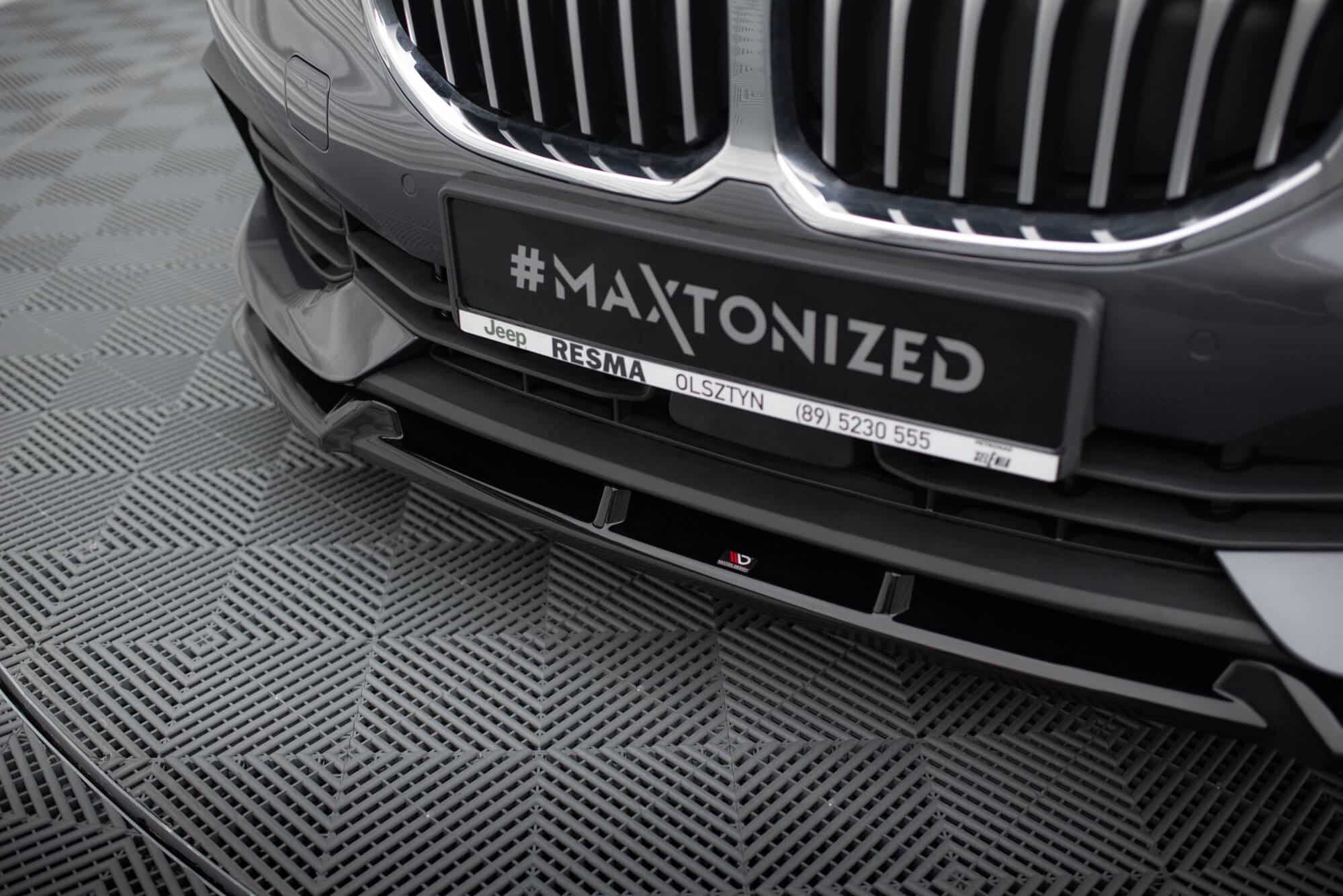 MAXTON DESIGN - Spoiler pod predný nárazník V.1 vhodné pre BMW 1 F40 ,Čierny lesk – Obrázok 4