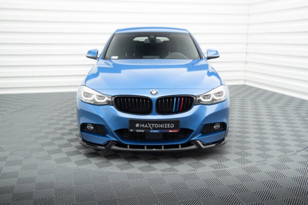 MAXTON DESIGN - Spoiler pod predný nárazník V.1 , vhodné pre BMW 3 GT M-PACK F34 , Čierny lesk – Obrázok 2