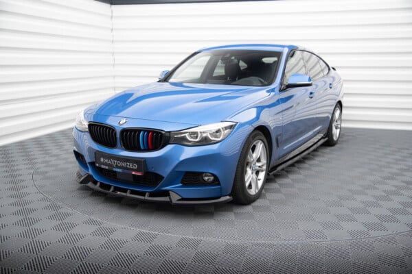 MAXTON DESIGN - Spoiler pod predný nárazník V.1 , vhodné pre BMW 3 GT M-PACK F34 , Čierny lesk – Obrázok 5