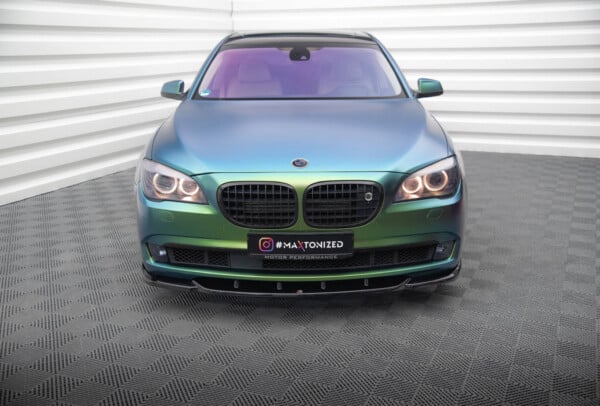 MAXTON DESIGN - Spoiler pod predný nárazník V.1 vhodné pre BMW 7 F01,Čierny lesk – Obrázok 2