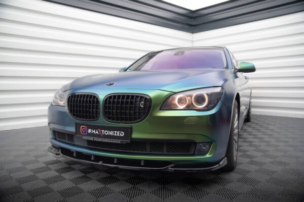 MAXTON DESIGN - Spoiler pod predný nárazník V.1 vhodné pre BMW 7 F01,Čierny lesk – Obrázok 3