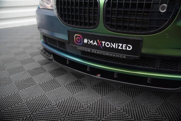 MAXTON DESIGN - Spoiler pod predný nárazník V.1 vhodné pre BMW 7 F01,Čierny lesk – Obrázok 4