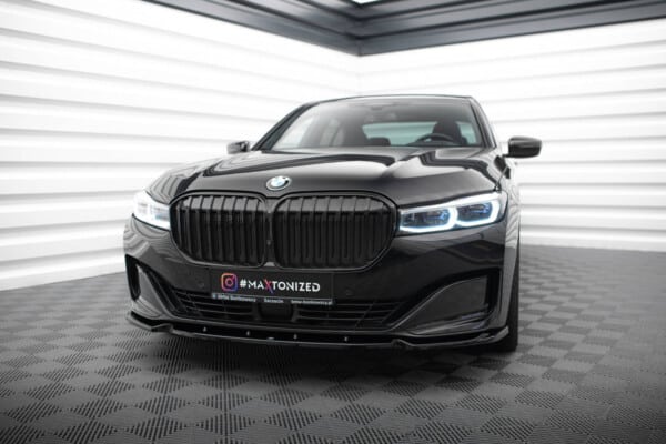 MAXTON DESIGN - Spoiler pod predný nárazník V.1 vhodné pre BMW 7 G11 FACELIFT, Čierny lesk – Obrázok 4