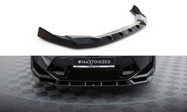 MAXTON DESIGN - Spoiler pod predný nárazník V.1 ,vhodné pre BMW X3 M F97 FACELIFT, Čierny lesk
