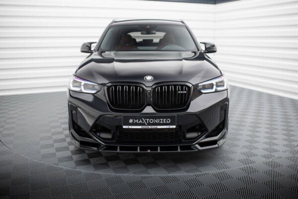 MAXTON DESIGN - Spoiler pod predný nárazník V.1 ,vhodné pre BMW X3 M F97 FACELIFT, Čierny lesk – Obrázok 3