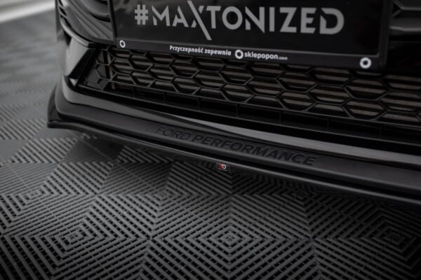 MAXTON DESIGN - Spoiler pod predný nárazník V.1, FORD FIESTA ST MK8 FACELIFT, Čierny lesk – Obrázok 3