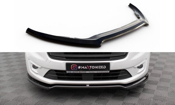MAXTON DESIGN - Spoiler pod predný nárazník FORD TRANSIT CONNECT MK2 FACELIFT, Čierny lesk