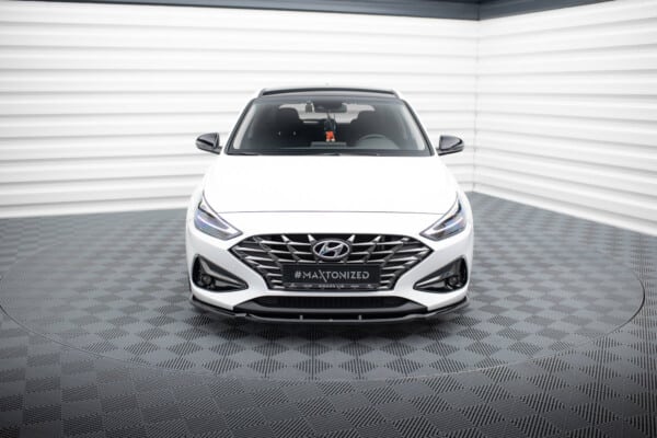 MAXTON DESIGN - Spoiler pod predný nárazník V.1 , HYUNDAI I30 MK3 FACELIFT, Čierny lesk – Obrázok 2