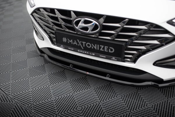 MAXTON DESIGN - Spoiler pod predný nárazník V.1 , HYUNDAI I30 MK3 FACELIFT, Čierny lesk – Obrázok 4