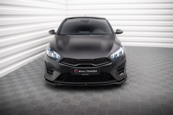 MAXTON DESIGN - Spoiler pod predný nárazník V.1 KIA PROCEED / CEED GT MK1 FACELIFT / MK3 FACELIFT, Čierny lesk – Obrázok 2