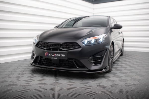 MAXTON DESIGN - Spoiler pod predný nárazník V.1 KIA PROCEED / CEED GT MK1 FACELIFT / MK3 FACELIFT, Čierny lesk – Obrázok 4