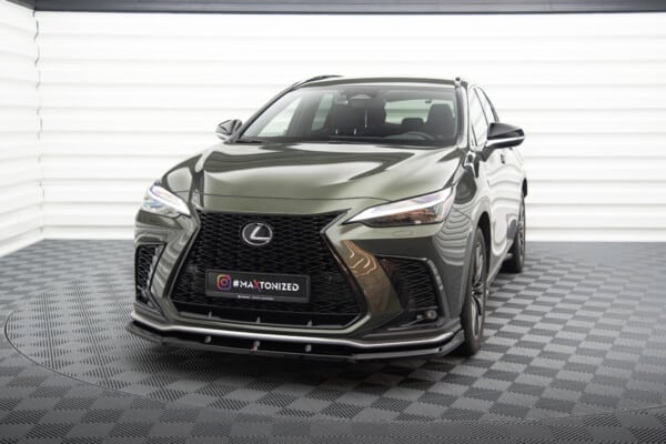 MAXTON DESIGN - Spoiler pod predný nárazník V.1, LEXUS NX F-SPORT MK2, Čierny lesk – Obrázok 2