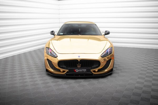 MAXTON DESIGN - Spoiler pod predný nárazník V.1 MASERATI GRANTURISMO MK1 FACELIFT, Čierny lesk – Obrázok 2