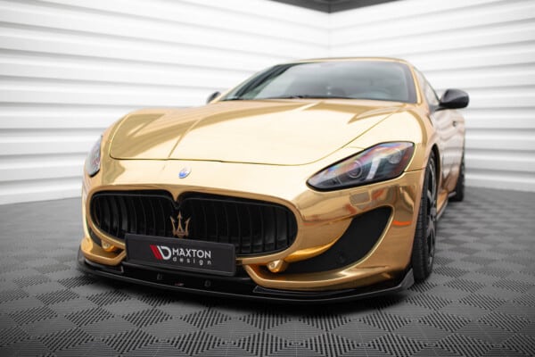 MAXTON DESIGN - Spoiler pod predný nárazník V.1 MASERATI GRANTURISMO MK1 FACELIFT, Čierny lesk – Obrázok 3