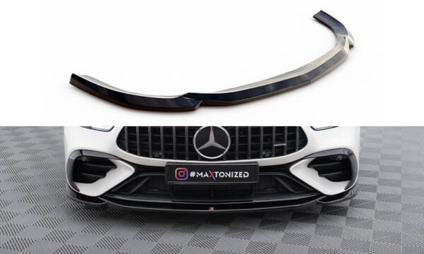 MAXTON DESIGN - Spoiler pod predný nárazník V.1 MERCEDES-AMG GT 43 4 DOOR COUPE V8 STYLING PACKAGE, Čierny lesk