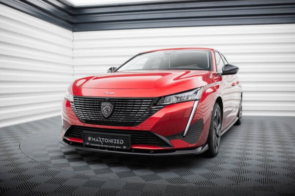 MAXTON DESIGN - Spoiler pod predný nárazník V.1 PEUGEOT 308 SW MK3 ,Čierny lesk – Obrázok 3
