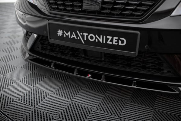 MAXTON DESIGN - Spoiler pod predný nárazník, SEAT LEON MK3 FACELIFT, Čierny lesk – Obrázok 5