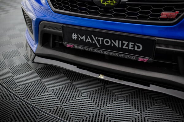 MAXTON DESIGN - Spoiler pod predný nárazník V.1, SUBARU WRX STI MK1 FACELIFT, Čierny lesk – Obrázok 2