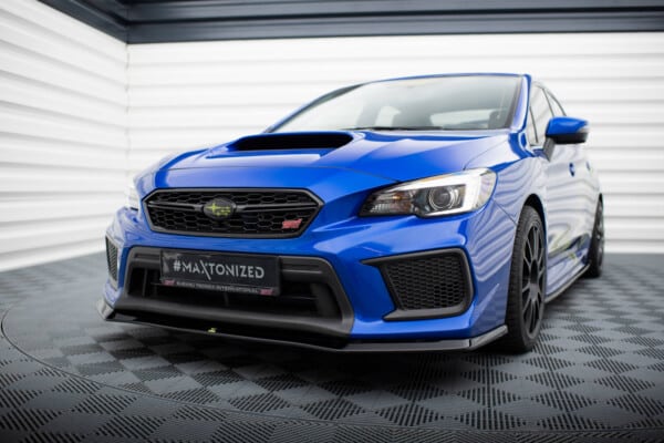 MAXTON DESIGN - Spoiler pod predný nárazník V.1, SUBARU WRX STI MK1 FACELIFT, Čierny lesk – Obrázok 4