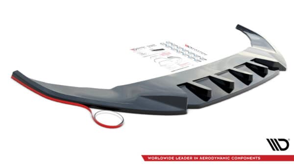 MAXTON DESIGN - Spoiler pod predný nárazník V.2, AUDI A7 C7, Čierny lesk – Obrázok 7
