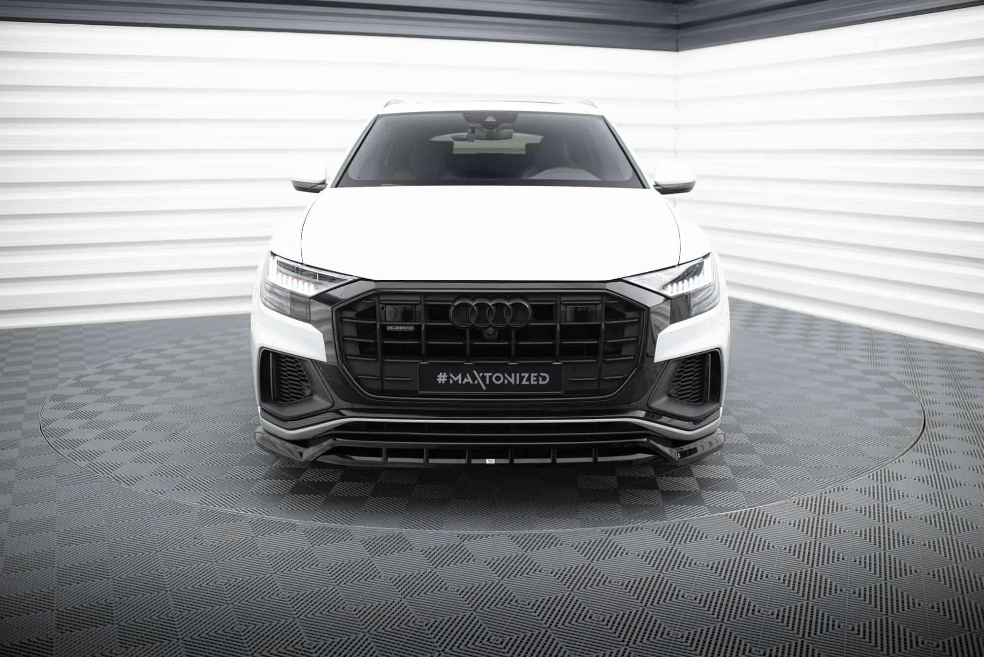 MAXTON DESIGN - Spoiler pod predný nárazník V.2 AUDI SQ8 / Q8 S-LINE MK1, Čierny lesk – Obrázok 2