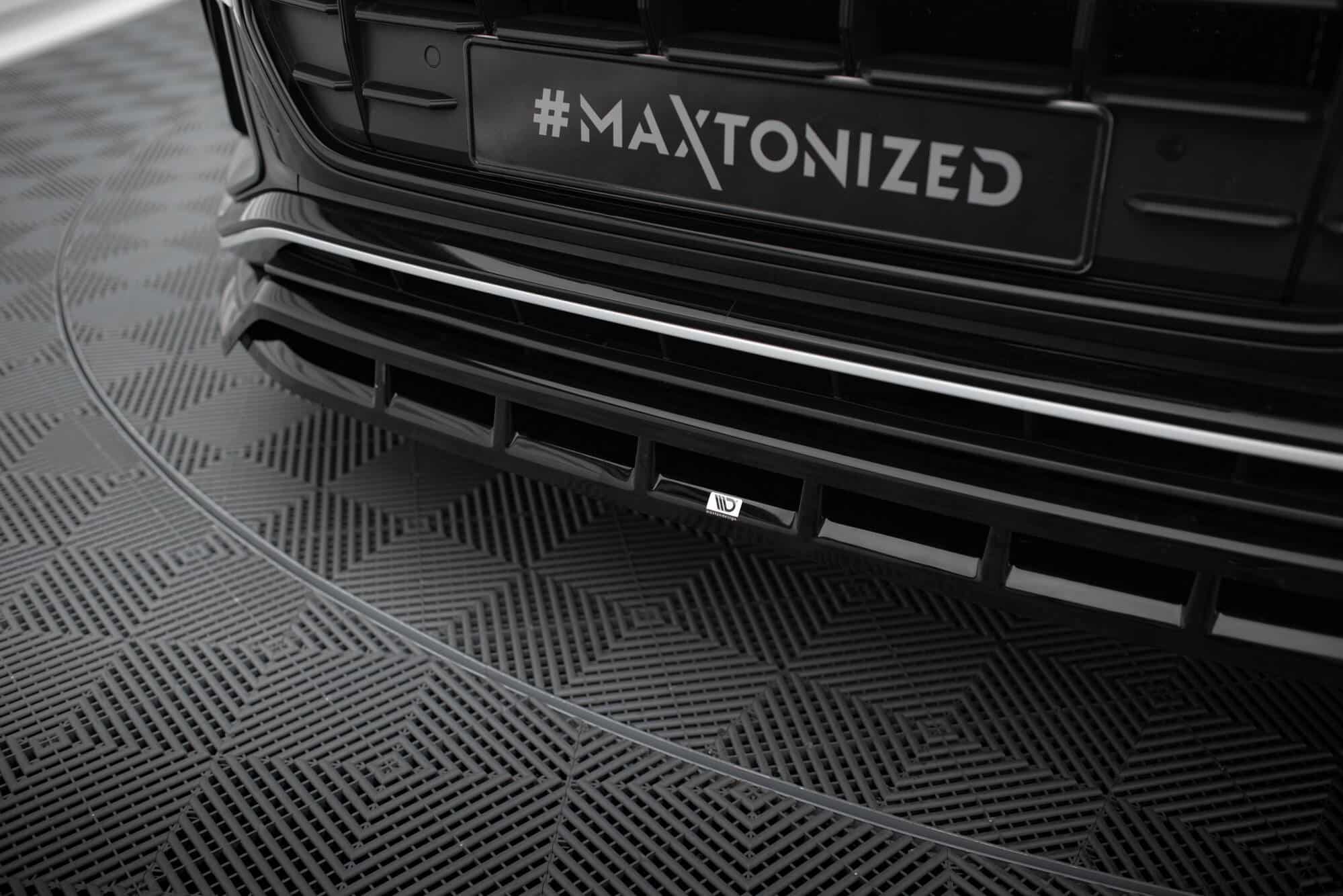 MAXTON DESIGN - Spoiler pod predný nárazník V.2 AUDI SQ8 / Q8 S-LINE MK1, Čierny lesk – Obrázok 4