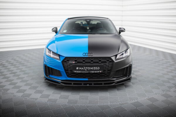 MAXTON DESIGN - Spoiler pod predný nárazník V.2 , AUDI TT S 8S FACELIFT, Čierny lesk – Obrázok 3