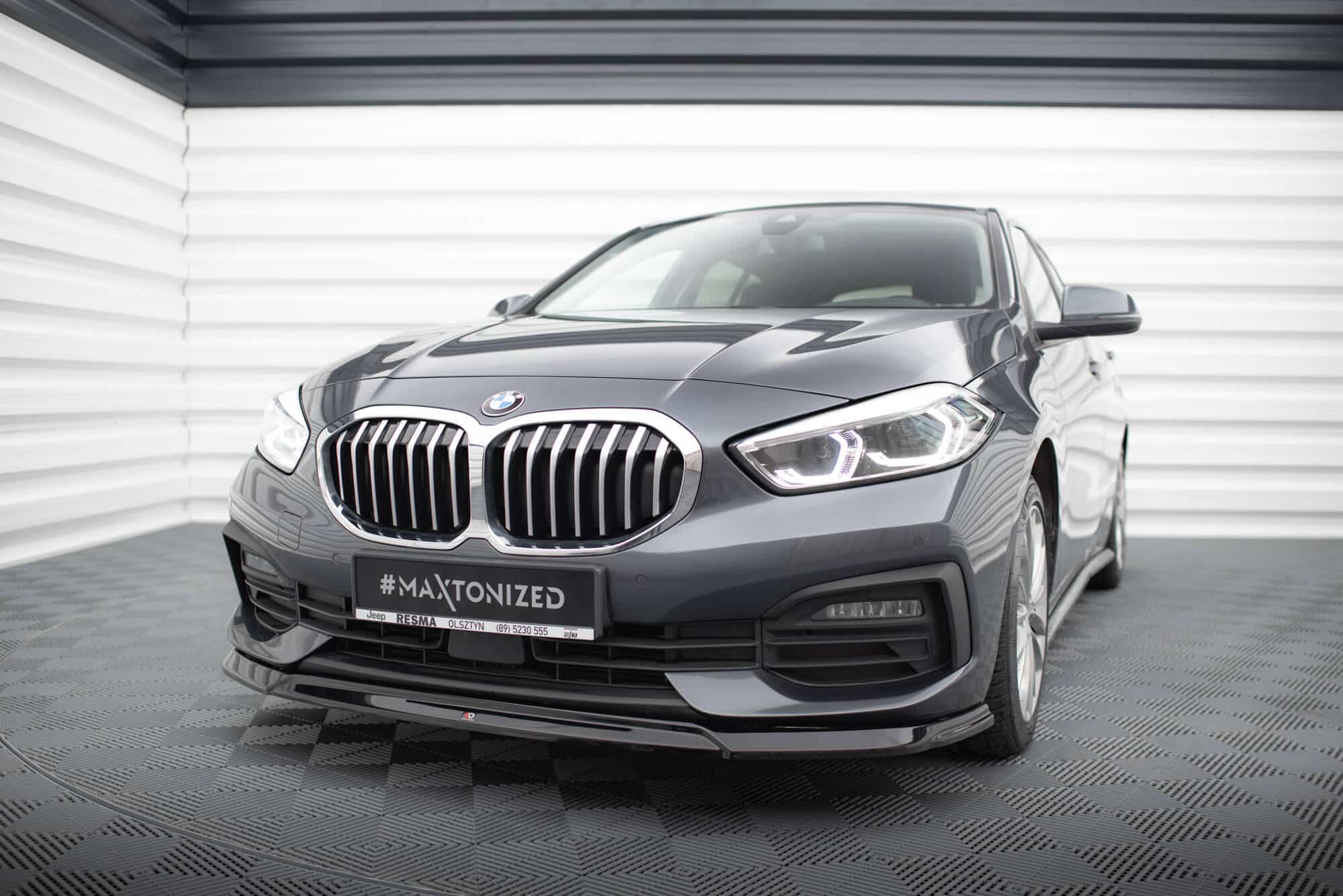 MAXTON DESIGN - Spoiler pod predný nárazník V.2 vhodné pre BMW 1 F40 ,Čierny lesk – Obrázok 3