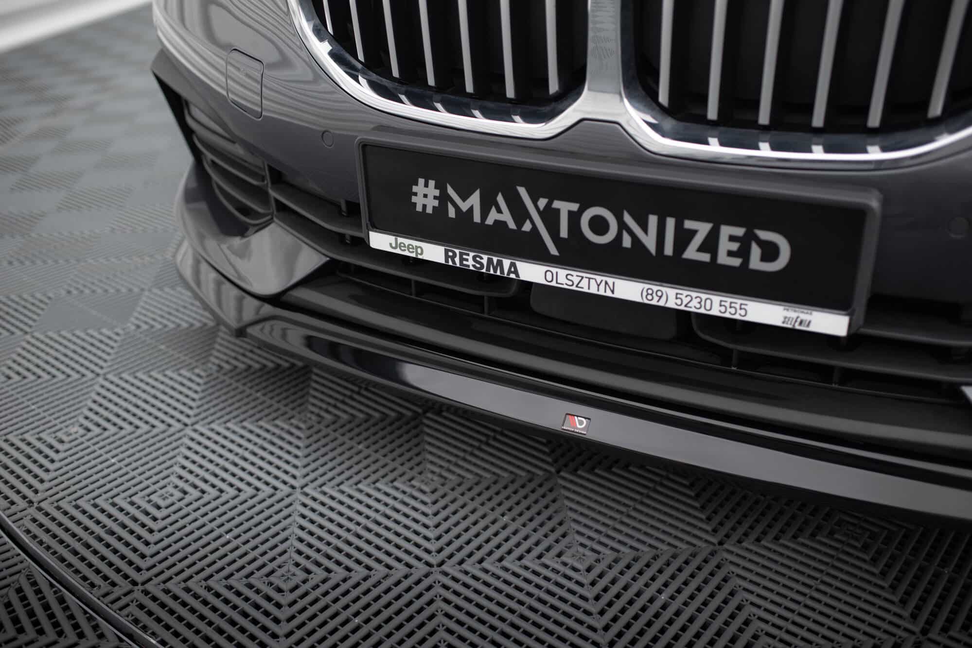 MAXTON DESIGN - Spoiler pod predný nárazník V.2 vhodné pre BMW 1 F40 ,Čierny lesk – Obrázok 4