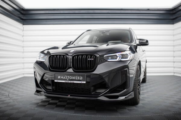 MAXTON DESIGN - Spoiler pod predný nárazník V.2 ,vhodné pre BMW X3 M F97 FACELIFT, Čierny lesk – Obrázok 4