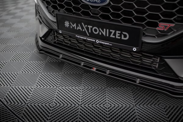 MAXTON DESIGN - Spoiler pod predný nárazník V.2, FORD FIESTA ST MK8 FACELIFT, Čierny lesk – Obrázok 3