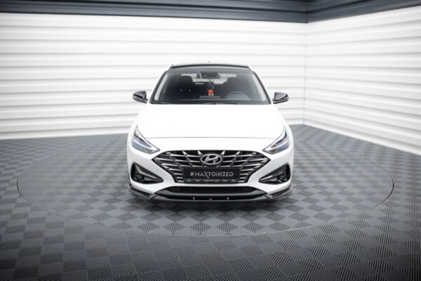 MAXTON DESIGN - Spoiler pod predný nárazník V.2, HYUNDAI I30 MK3 FACELIFT, Čierny lesk – Obrázok 3