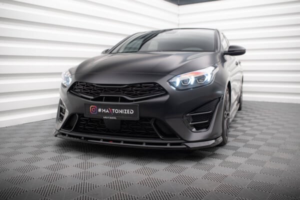 MAXTON DESIGN - Spoiler pod predný nárazník V.2 KIA PROCEED / CEED GT MK1 FACELIFT / MK3 FACELIFT, Čierny lesk – Obrázok 3