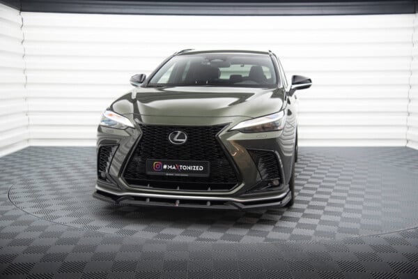 MAXTON DESIGN - Spoiler pod predný nárazník V.2, LEXUS NX F-SPORT MK2, Čierny lesk – Obrázok 3