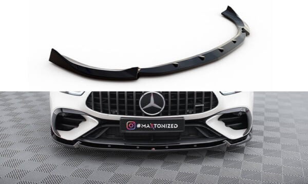 MAXTON DESIGN - Spoiler pod predný nárazník V.2 MERCEDES-AMG GT 43 4 DOOR COUPE V8 STYLING PACKAGE, Čierny lesk