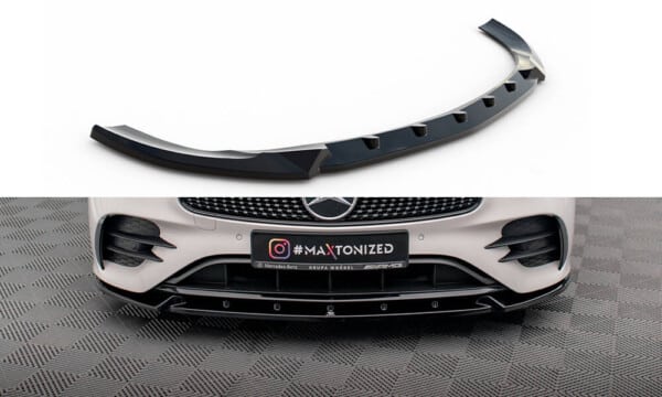 MAXTON DESIGN - Spoiler pod predný nárazník V.2 MERCEDES-BENZ E-CLASS W213 COUPE (C238) / CABRIOLET (A238) AMG-LINE / 53 AMG, Čierny lesk