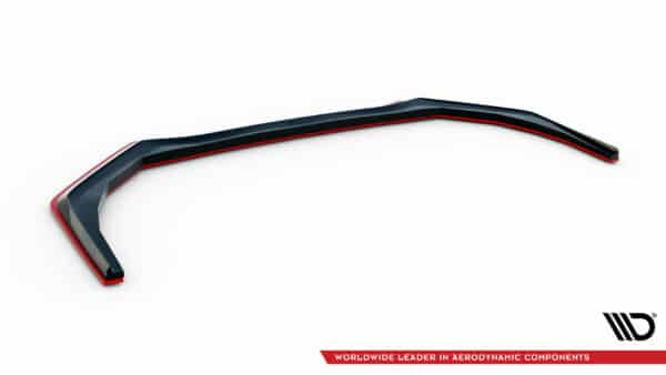 MAXTON DESIGN - Spoiler pod predný nárazník V.2, SUBARU WRX STI MK1 FACELIFT, Čierny lesk + Červená – Obrázok 2